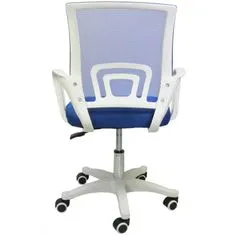 eCa  KO03 Kancelárska stolička na kolieskach MESH modrá