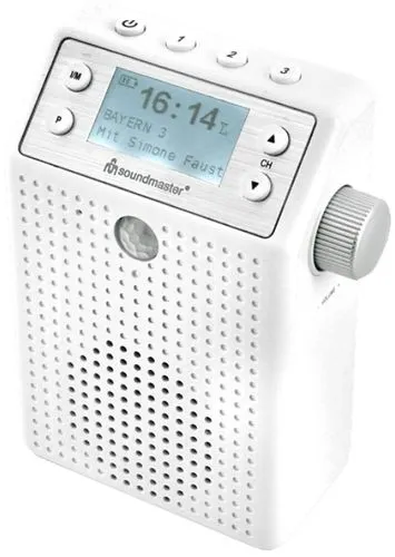 moderný rádioprijímač soundmaster dab60we Bluetooth dab fm rádio vstavaná batéria fajn zvuk odolný proti vode handsfree funkcia