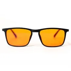 UVtech SLEEP-3R štýlové okuliare proti modrému a zelenému svetlu - oranžové 2629
