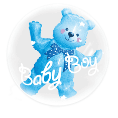 PartyPal Fóliový balón Baby Boy Medvedík 59x69cm
