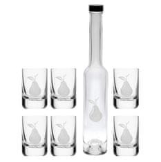 Celebration PLATINA SET fľaša + poháre Spirit PEAR/HRUSKA (1+6KS)