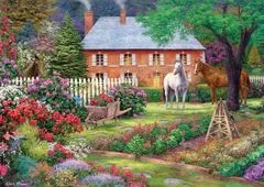 Art puzzle Puzzle Záhrada s koňmi 1500 dielikov