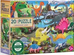 eeBoo Puzzle Dinosaurie krajiny 20 dielikov