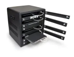 Port Designs PORT CONNECT CHARGING CABINET 10 UNITS individual door lock, čierny