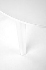 Halmar Okrúhly rozkladací jedálenský stôl Rigo biely