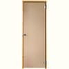 Vihtan Vihtan dvere do sauny Limited celosklenené bronz 7x19, rám borovica
