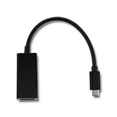 Qoltec Adaptér USB typ C samec/DP samica | 4K | 23cm