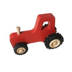 Fraise et Bois Malý drevený traktor Joseph - červený