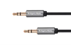 Krüger&Matz Kábel Audio Kruger&Matz KM1228 priamy Jack 3.5 stereo prepojovací 3m