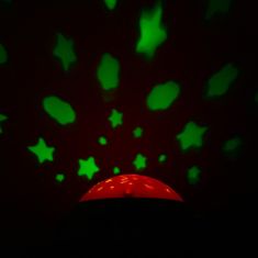 Baby Mix Kolotoč nad postieľku so svetelným projektorom červený