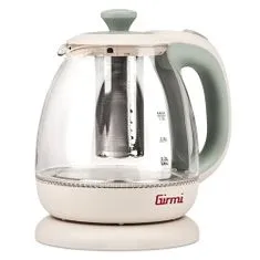 Girmi BL4105 Kettle + teapot 1100 Watt Cordless 1 L, CREAM-GREEN, BL4105 Kettle + teapot 1100 Watt Cordless 1 L, CREAM-GREEN