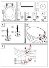 Schütte WC prkénko BAMBUS | Soft Close se zpomalovacím mechanismem