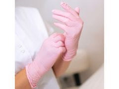 Ružové nitrilové rukavice NITRYLEX Ružové 100ks XL