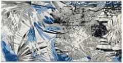 KONTRAST Koberec JUNGLE VI 60x110 cm sivý/modrý
