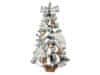 Ozdobený umelý vianočný stromček POLÁRNA ZLATÁ 60 cm s LED OSVETLENÍM V KVETINÁČI