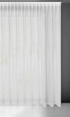 DESIGN 91 Hotová záclona s riasiacou páskou - Tonia biela, lesklá, š. 3 m x d. 3 m