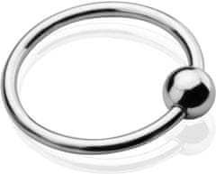 XSARA Kovový ring na penis s kuličkou masírující vagínu - 78919862