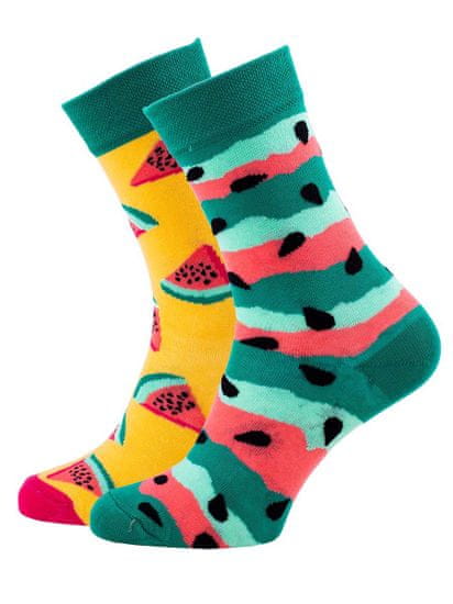 Many Mornings Veselé vzorované ponožky Watermelon Splash