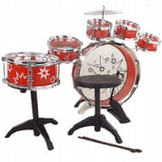 Luxma Detské bubny 6 bubnov tanierová stolička 28807c