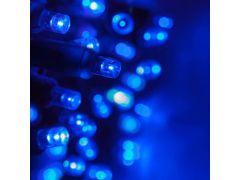 commshop Vonkajšia LED vianočná reťaz - modrá, 50m, 500 LED