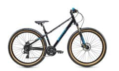 S'COOL Detský bicykel Xroc Plus 27,5 - 24S RH40 čierna/modrá (od 150 cm)