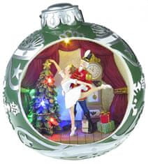 MAGIC HOME Balet v guli, 7 LED, farebná, s melódiami, 3xAA, interiér, 30,50x26,50x31,70 cm