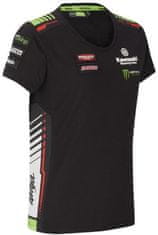 Kawasaki tričko RACING TEAM dámske černo-bielo-červeno-zelené M