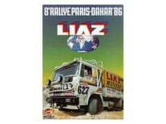 Cedule-Cedulky Plechová retro ceduľa - Rallye Paris Dakar Liaz