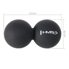 HMS dvojitá masážna lopta BLC02 čierna - Lacrosse Ball