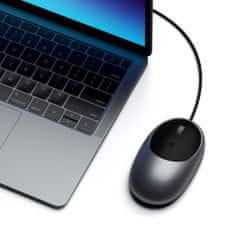 Satechi C1 USB-C Drôtová myš, vesmírne sivá