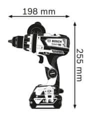 Bosch Akumulátorový vŕtací skrutkovač gsr 18v-110 c 0*0ah l-boxx