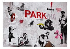 Artgeist Fototapeta - Banksy Graffiti Diveristy 200x140 vlísová tapeta na stenu