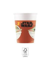 Procos Papierové tégliky 200ml 8ks Star Wars Yoda -