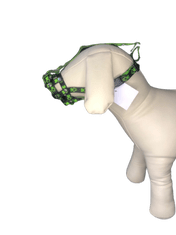 Palkar Nylonový náhubok pre skrátený ňufák pre psov veľ. 3 25 cm x 5,5 cm čierno-zelená