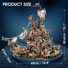 CubicFun 3D puzzle Pirátsky prístav Tortuga 218 dielikov