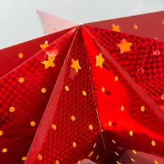 H&S Vianočná Papierová Hviezda Dekorácia Na Okne Závesná Svetelné Led 60 Cm