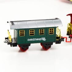 EDANTI Moderná Hračkársky Osobné Vlak S Lokomotívou S Koľajnicami Vianočný Na Batérie