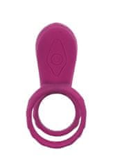 Xocoon XoCoon Couples Stimulator Ring (Fuchsia), stimulačný penis krúžok s vibráciou