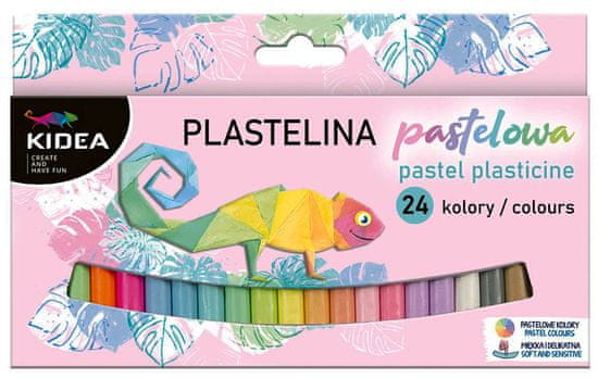 Kidea Plastelína / modelína 24 barev 200g