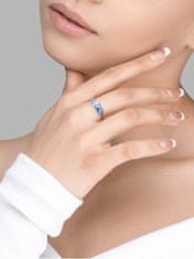 Preciosa Nežný strieborný prsteň Life s kubickou zirkóniou Preciosa Viva 5352 70 (Obvod M (53 - 55 mm))