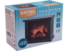 Extol Light Elektrický krb (43400) s plápolajúcim ohňom LED