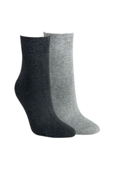 RS Dámske termo extra teplé frotté ponožky NERO (čierna) EU 35-38