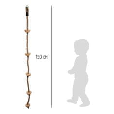 Small foot Detské šplhacie lano s nášľapnými bodmi