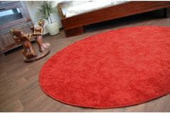 Dywany Lusczów Guľatý koberec SERENADE Graib červený, velikost kruh 133