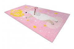 Dywany Lusczów Detský koberec WHITE BEER ružový, velikost 120x170
