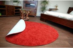 Dywany Lusczów Guľatý koberec SERENADE Graib červený, velikost kruh 133