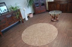 Dywany Lusczów Guľatý koberec SERENADE Graib svetlohnedý, velikost kruh 133