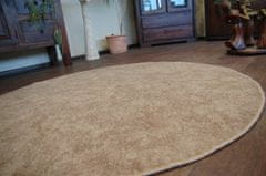 Dywany Lusczów Guľatý koberec SERENADE Graib svetlohnedý, velikost kruh 133