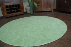 Dywany Lusczów Guľatý koberec SERENADE Graib zelený, velikost kruh 133