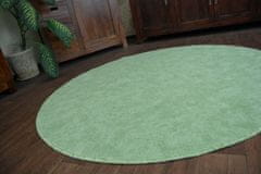 Dywany Lusczów Guľatý koberec SERENADE Graib zelený, velikost kruh 133